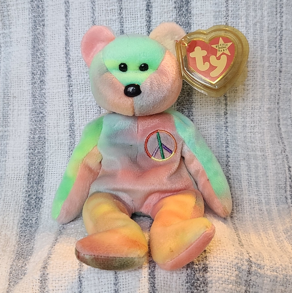 1996 Peace the Bear Beanie Baby